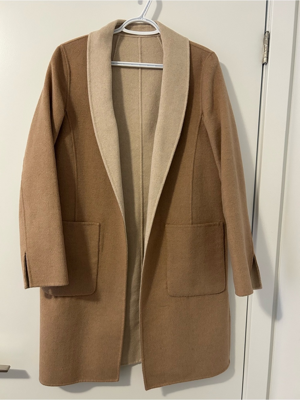 Banana Republic Camel and Cream Reversible Trench Coat